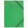 Gumis mappa, karton, A4, LEITZ "Recycle", zöld