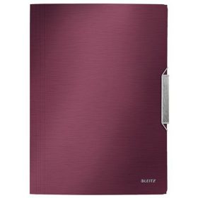   Gumis mappa, PP, A4, LEITZ "Style", gránátvörös