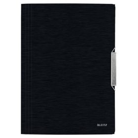 Gumis mappa, PP, A4, LEITZ "Style", szaténfekete