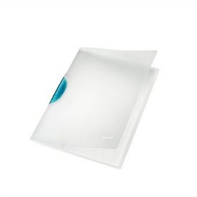   Gyorsfűző, klipes, PP, A4, LEITZ "ColorClip Magic", világoskék