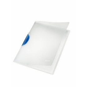   Gyorsfűző, klipes, PP, A4, LEITZ "ColorClip Magic", kék