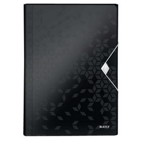   Harmonikamappa, A4, PP, 6 rekeszes, LEITZ "Wow", fekete
