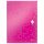 Gumis mappa, PP, A4, LEITZ "Wow", rózsaszín