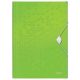 Gumis mappa, PP, A4, LEITZ "Wow", zöld