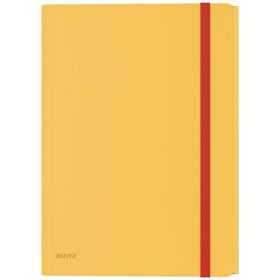   Gumis mappa, extra tasakkal, PP, A4, LEITZ "Cosy" melegsárga