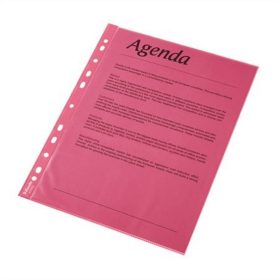   Genotherm, lefűzhető, A4, 55 mikron, víztiszta felület, ESSELTE, piros