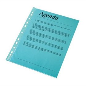   Genotherm, lefűzhető, A4, 55 mikron, víztiszta felület, ESSELTE, kék