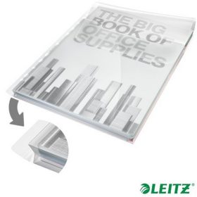   Genotherm, lefűzhető, A4, 180 mikron, víztiszta felület, 20 mm, behajtható fül, LEITZ "Jum...