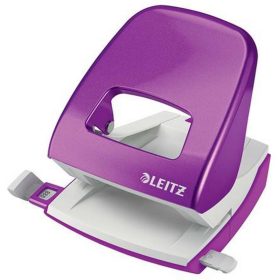   Lyukasztó, kétlyukú, 30 lap, LEITZ "Nexxt Wow", lila