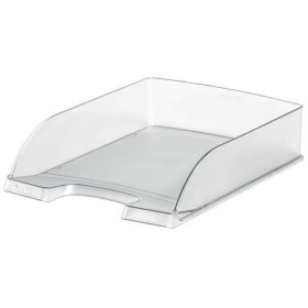   Irattálca, műanyag, LEITZ "Plus", áttetsző fehér