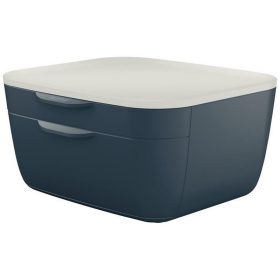   Irattároló, műanyag, 2 fiókos, LEITZ "Cosy", bársonyszürke