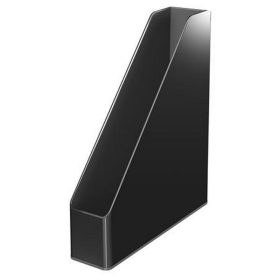   Iratpapucs, műanyag, 73 mm, kettős színhatású, LEITZ "Duo", fekete