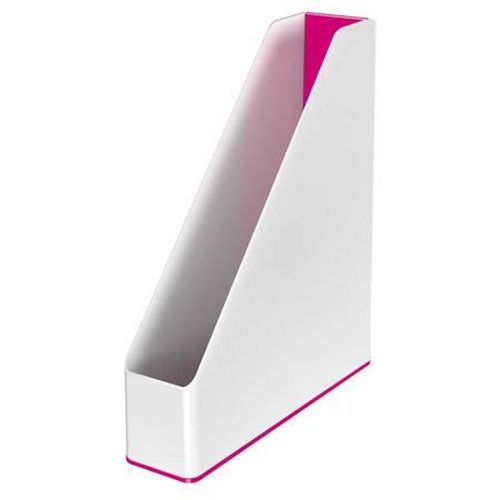 Iratpapucs, műanyag, 73 mm, kettős színhatású, LEITZ "Wow", rózsaszín