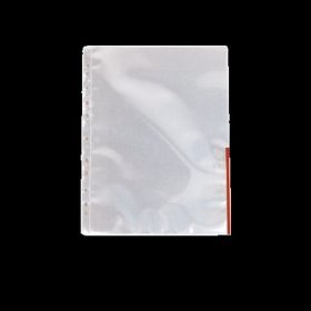   Genotherm, lefűzhető, felül/oldalt félig nyitott, A4, 105 mikron, víztiszta, ESSELTE, piro...