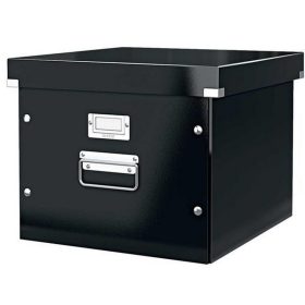   Irattároló doboz, függőmappának, LEITZ "Click&Store", fekete