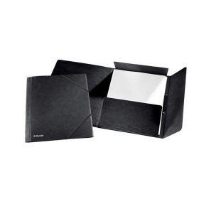   Gumis mappa, 15 mm, prespán, A4, ESSELTE "Rainbow", fekete