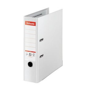   Iratrendező, 80 mm, A4, PP, élvédő sínnel, ESSELTE "Standard Plus", Vivida fehér