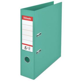   Iratrendező, 75 mm, A4, PP, élvédő sínnel, ESSELTE "Colour’Breeze", zöld