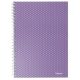 Spirálfüzet, A5, vonalas, 80 lap, ESSELTE "Colour'Breeze", levendula