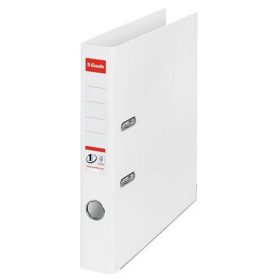   Iratrendező, 50 mm, A4, PP, élvédő sínnel, ESSELTE "Standard", Vivida fehér