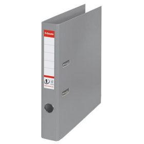   Iratrendező, 50 mm, A4, PP, élvédő sínnel, ESSELTE "Standard", szürke