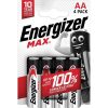 Elem, Aa Ceruza, 4 Db, Energizer "Max"
