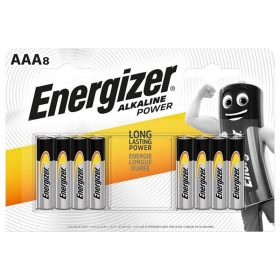 Elem, AAA mikro, 8 db, ENERGIZER "Alkaline Power"