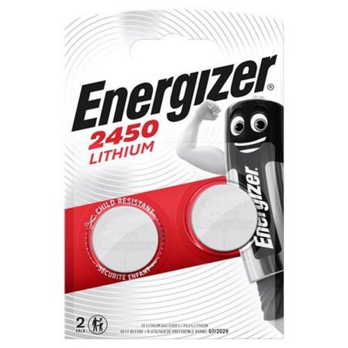 Gombelem, líthium, CR2450, 2 db, ENERGIZER