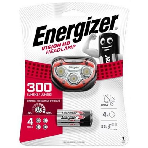 Fejlámpa, 3 LED, 3xAAA, ENERGIZER "Headlight Vision HD"