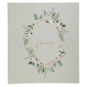   Fotóalbum, csavarozott gerincű, 29x32 cm, 30 lap, EXACOMPTA "CHAMPETRE", fehér