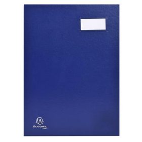 Aláírókönyv, A4, 18 részes, karton, EXACOMPTA, kék