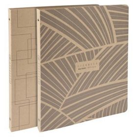   Gyűrűs könyv, 4 gyűrű, 20 mm, A4, karton, EXACOMPTA "Eterneco", vegyes minta