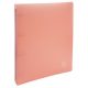 Gyűrűs könyv, 4 gyűrű, 40 mm, A4, PP, EXACOMPTA, pasztell korall