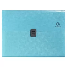   Harmonikamappa, A4, PP, 13 rekeszes, EXACOMPTA "Pop'NCo", ciánkék