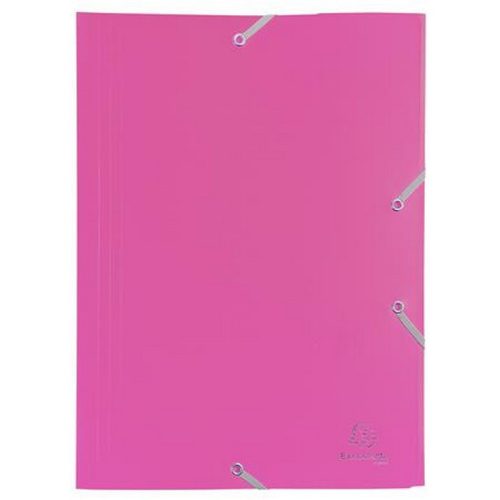 Gumis mappa, PP, A4, EXACOMPTA "Opaque", fukszia