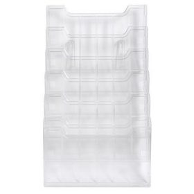   Katalógustartó, fali, A4, fekvő, 6 rekeszes, EXACOMPTA "Office", áttetsző