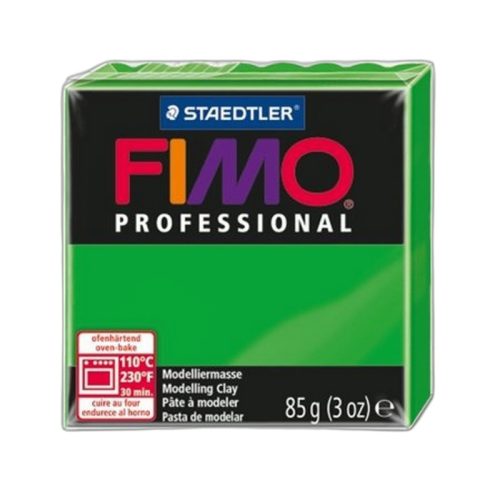 Gyurma, 85 g, égethető, FIMO "Professional", zöld