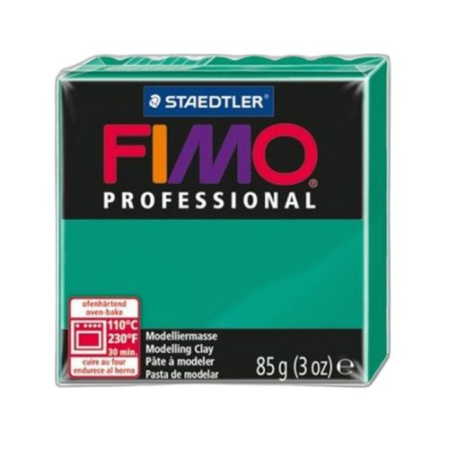 Gyurma, 85 g, égethető, FIMO "Professional", intenzív zöld