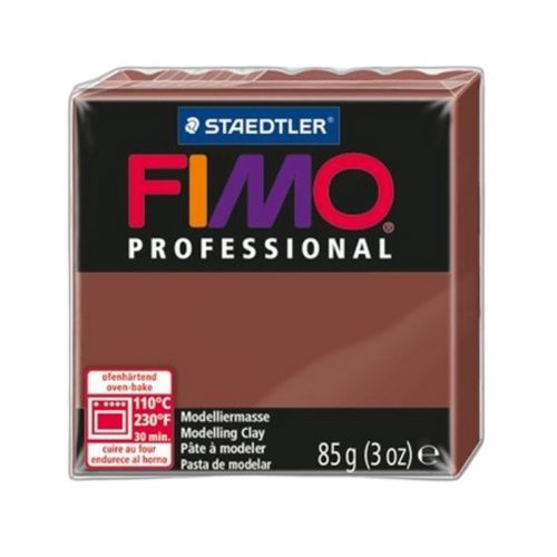 Gyurma, 85 g, égethető, FIMO "Professional", csokoládé