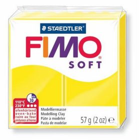   Gyurma, 57 g, égethető, FIMO "Soft", citromsárga