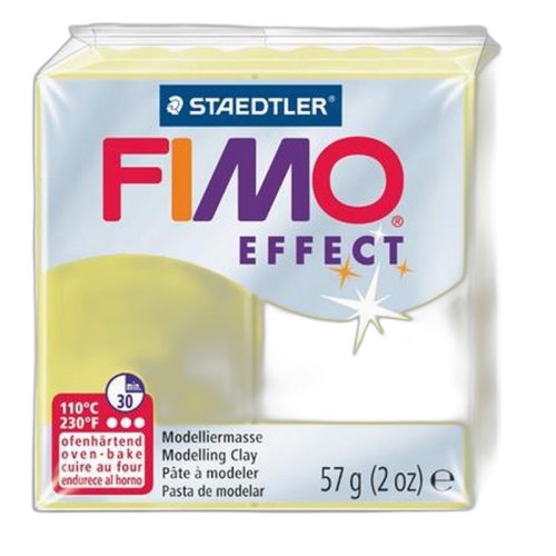 Gyurma, 57 g, égethető, FIMO "Effect", citrin