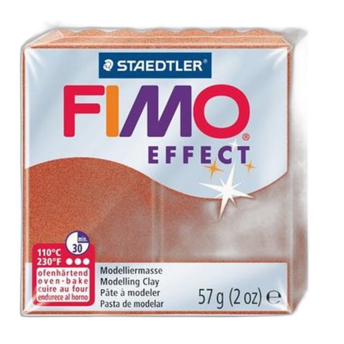 Gyurma, 57 g, égethető, FIMO "Effect", metál vörösréz