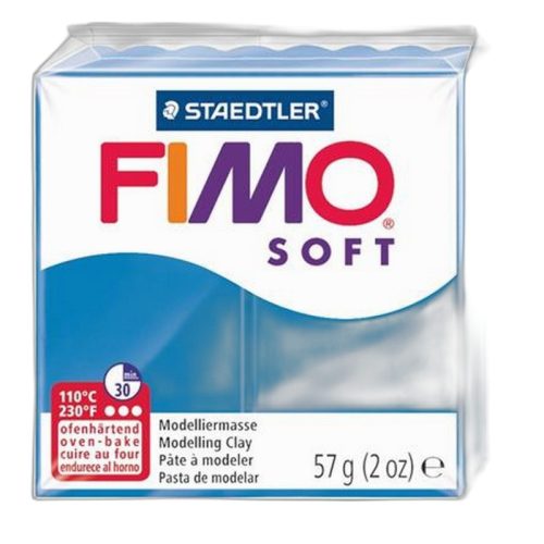 Gyurma, 57 g, égethető, FIMO "Soft", óceán kék