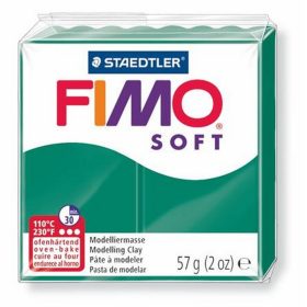   Gyurma, 56 g, égethető, FIMO "Soft", smaragdzöld