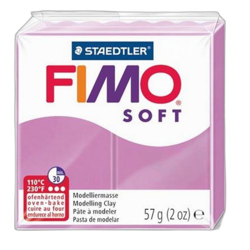 Gyurma, 57 g, égethető, FIMO "Soft", levendula