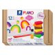 Gyurma készlet, 9x25 g, égethető, FIMO "Soft Basic", 9 különböző szín