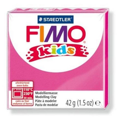 Gyurma, 42 g, égethető, FIMO "Kids", pink