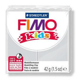   Gyurma, 42 g, égethető, FIMO "Kids", világosszürke