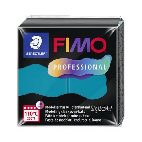Gyurma, 57 g, égethető, FIMO "Professional", petrol