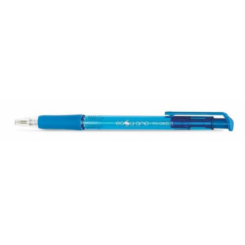Golyóstoll, 0,4 mm, nyomógombos, FLEXOFFICE "EasyGrip", kék